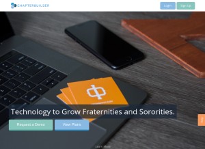 How chapterbuilder.com looks like on a tablet such as an iPad.