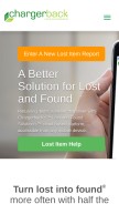 How chargerback.com looks like on a mobile device such as an iPhone.