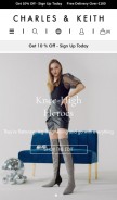 How charleskeith.com looks like on a mobile device such as an iPhone.