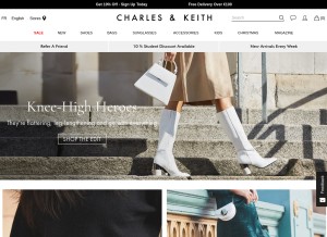 How charleskeith.com looks like on a tablet such as an iPad.