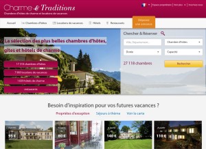 How charme-traditions.com looks like on a tablet such as an iPad.
