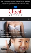 How chartattack.com looks like on a mobile device such as an iPhone.