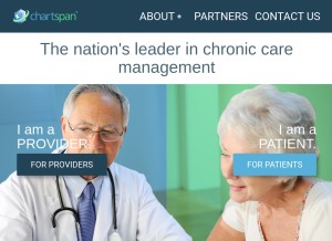 How chartspan.com looks like on a tablet such as an iPad.