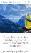 How chasebuchanan.com looks like on a mobile device such as an iPhone.