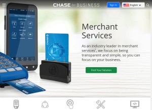 How chasepaymentech.com looks like on a tablet such as an iPad.