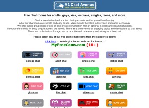How chat-avenue.com looks like on a tablet such as an iPad.