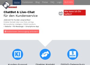 How chatbot4you.io looks like on a tablet such as an iPad.