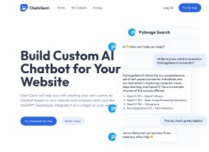 How chatclient.ai looks like on a tablet such as an iPad.