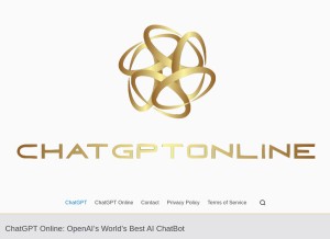 How chatgptonline.tech looks like on a tablet such as an iPad.