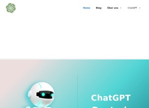 How chatgptxonline.de looks like on a tablet such as an iPad.