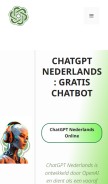 How chatgptxonline.nl looks like on a mobile device such as an iPhone.