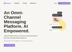 How chative.io looks like on a tablet such as an iPad.