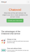 How chatovod.com looks like on a mobile device such as an iPhone.