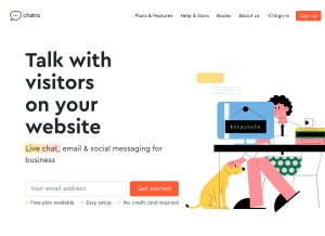 How chatra.com looks like on a tablet such as an iPad.