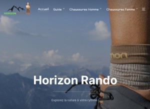 How chaussures-de-randonnee.com looks like on a tablet such as an iPad.