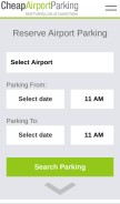 How cheapairportparking.org looks like on a mobile device such as an iPhone.