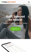 How cheapconnect.net looks like on a mobile device such as an iPhone.