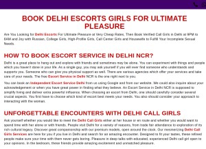 How cheapdelhiescorts.com looks like on a tablet such as an iPad.