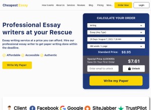 How cheapestessay.com looks like on a tablet such as an iPad.