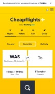 How cheapflights.ca looks like on a mobile device such as an iPhone.