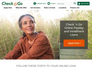 How checkngo.com looks like on a tablet such as an iPad.