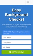 How checkthem.com looks like on a mobile device such as an iPhone.