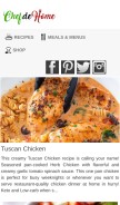 How chefdehome.com looks like on a mobile device such as an iPhone.