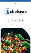 How chelseasmessyapron.com looks like on a mobile device such as an iPhone.
