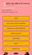 How chennaiescortgirls.com looks like on a mobile device such as an iPhone.