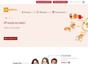 How cheque-cadhoc.fr looks like on a tablet such as an iPad.