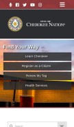 How cherokee.org looks like on a mobile device such as an iPhone.