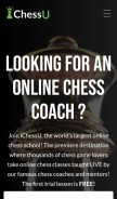 How chesscoachonline.com looks like on a mobile device such as an iPhone.
