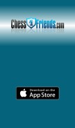 How chessfriends.com looks like on a mobile device such as an iPhone.