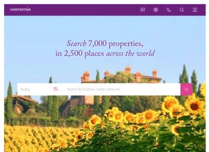 How chestertons.com looks like on a tablet such as an iPad.