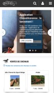 How chevalannonce.com looks like on a mobile device such as an iPhone.