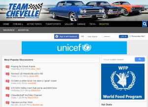 How chevelles.com looks like on a tablet such as an iPad.