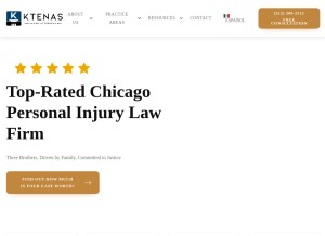 How chicagocaraccidentlawyer.com looks like on a tablet such as an iPad.