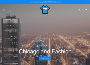 How chicagolandfashion.com looks like on a tablet such as an iPad.