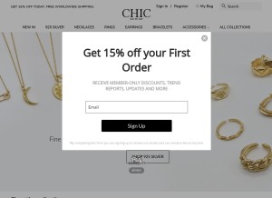 How chicdaybyday.com looks like on a tablet such as an iPad.
