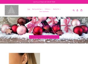 How chicshimmer.com looks like on a tablet such as an iPad.