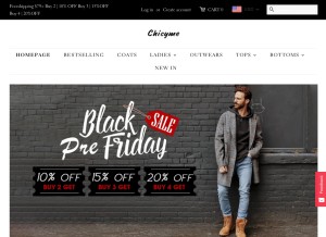 How chicyme.com looks like on a tablet such as an iPad.