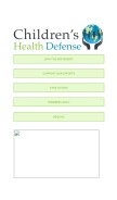 How childrenshealthdefense.org looks like on a mobile device such as an iPhone.