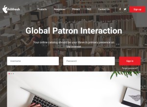 How chilifresh.com looks like on a tablet such as an iPad.