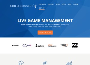 How chilliconnect.com looks like on a tablet such as an iPad.