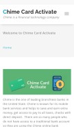 How chimecardactivate.com looks like on a mobile device such as an iPhone.