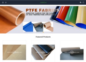 How china-ptfefabric.com looks like on a tablet such as an iPad.