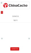 How chinacache.com looks like on a mobile device such as an iPhone.