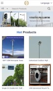 How chinasteelpole.com looks like on a mobile device such as an iPhone.