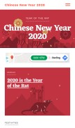 How chinesenewyear.net looks like on a mobile device such as an iPhone.