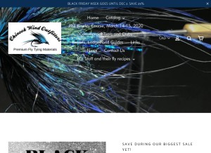 How chinookwindoutfitters.com looks like on a tablet such as an iPad.